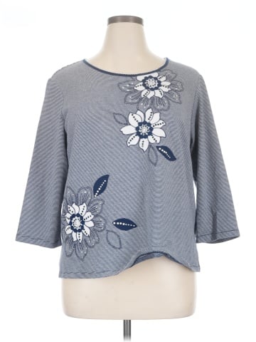 Alfred Dunner 3/4 Sleeve T-Shirt (view 1)