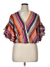Truth NYC 100% Polyester Orange Short Sleeve Blouse Size 1X - photo 1