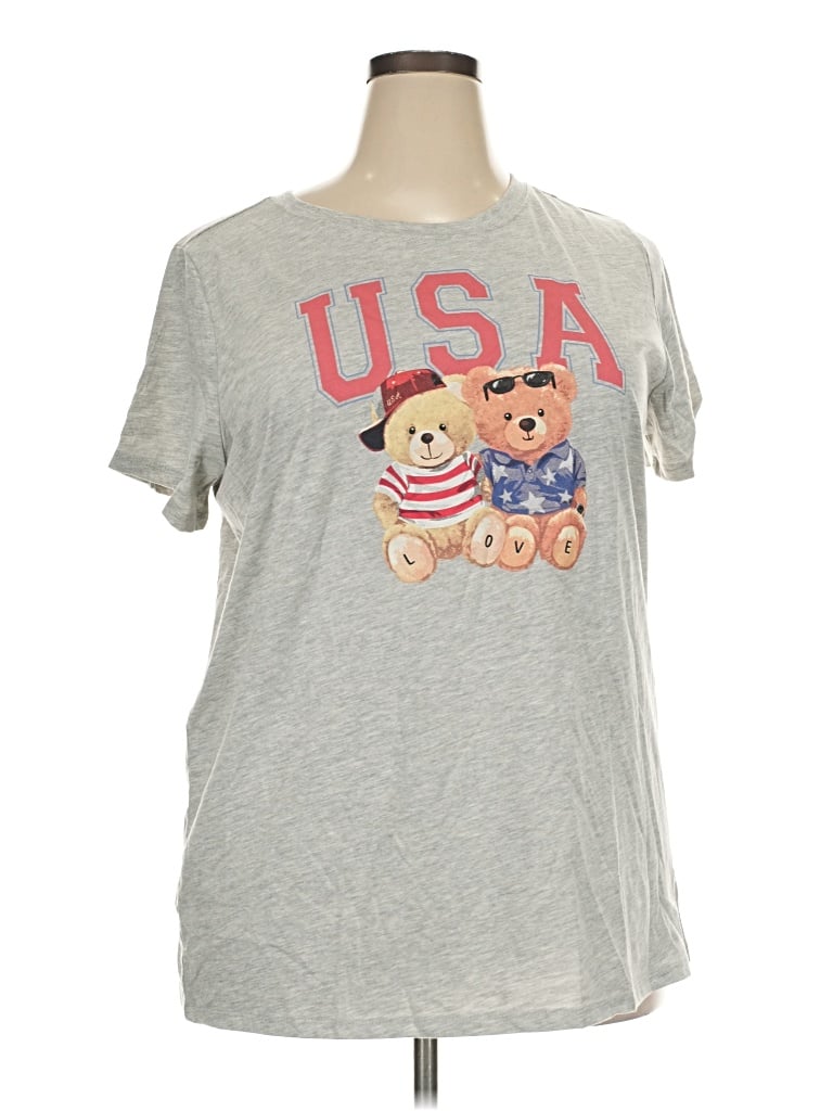 Torrid Short Sleeve T-shirt In Gray