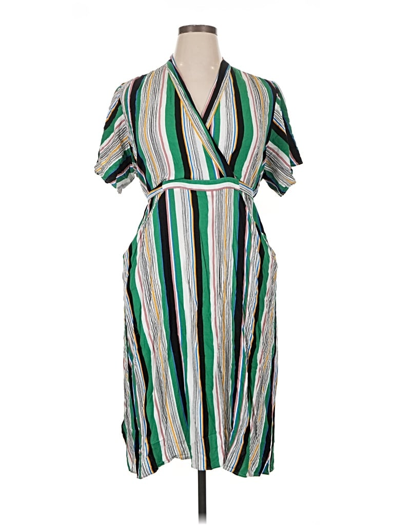 Pre-owned Eloquii Casual Dress In Green