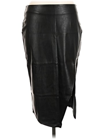 Romeo & Juliet Couture Faux Leather Skirt (view 1)