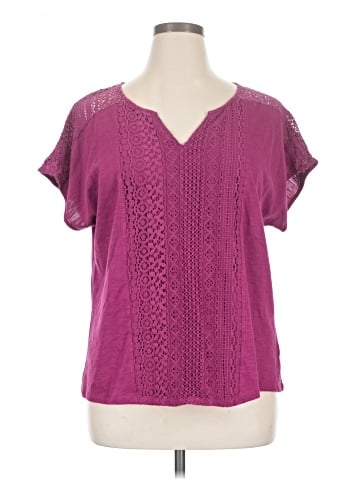 Great Northwest Indigo Short Sleeve Blouse (view 1)