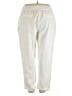 Ashley Stewart Solid Ivory Casual Pants Size 22 Plus - photo 2