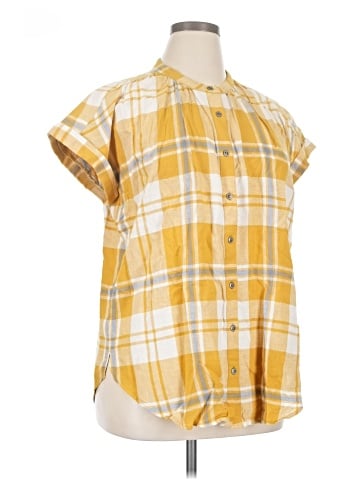Caslon Short Sleeve Button-Down Shirt (view 1)