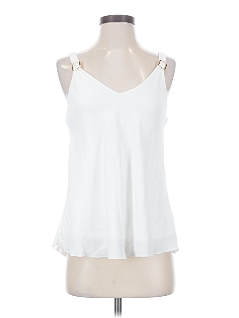 Pre-owned New Collection Tank Top White Halter Neckline Tops