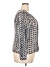 Pendleton 100% Polyester Silver Gray Long Sleeve Blouse Size 18 Petite - photo 4