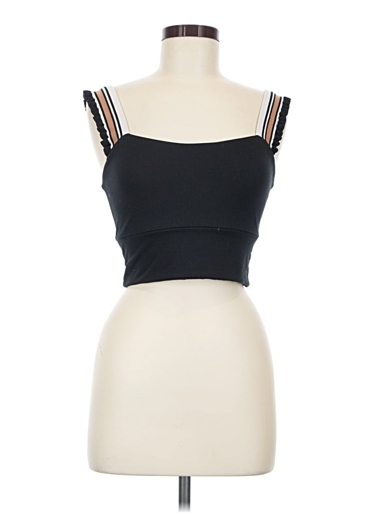 Pre-owned Fp Movement Sleeveless Top Black Sweetheart Neckline Tops