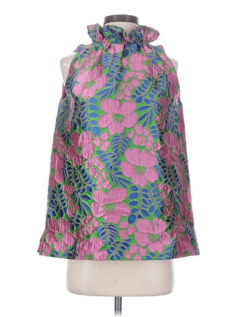 Pre-owned Ann Mashburn Sleeveless Blouse In Pink