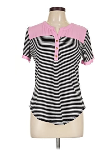 Ashley Blue Short Sleeve Top (view 1)