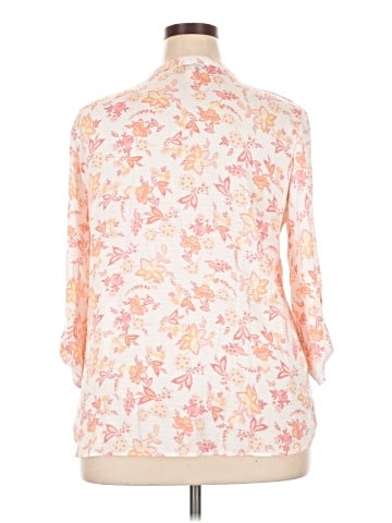 Basic Editions 3/4 Sleeve Blouse (view 2)