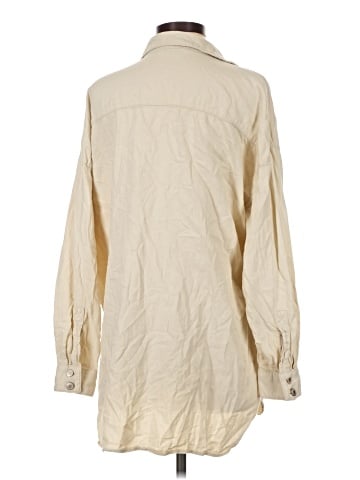 Zara 3/4 Sleeve Button-Down Shirt (view 2)