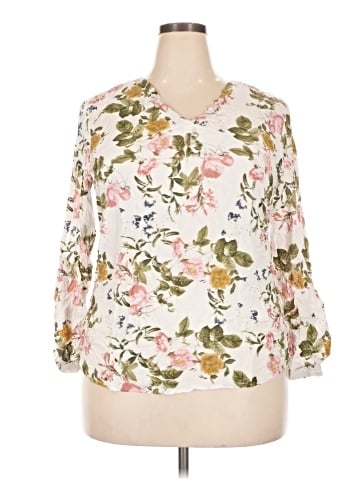 Brina & Em 3/4 Sleeve Blouse (view 1)