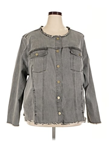 LOGO by Lori Goldstein Denim Jacket (view 1)