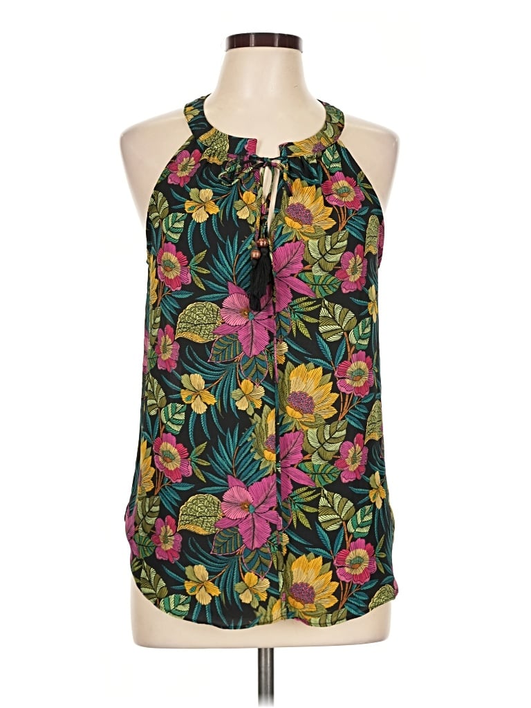 Pre-owned Rose + Olive Sleeveless Blouse In Green