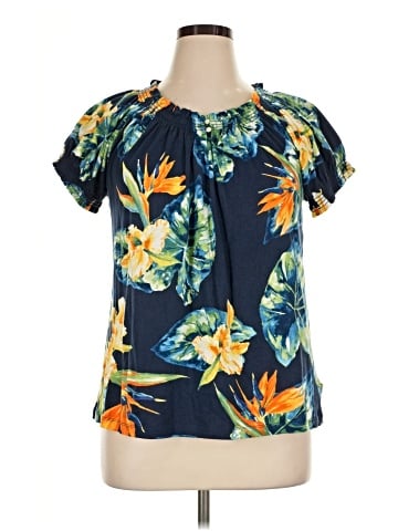 Chaps Short Sleeve Blouse (view 1)