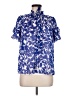 Sugarlips 100% Polyester Blue Short Sleeve Blouse Size M - photo 1