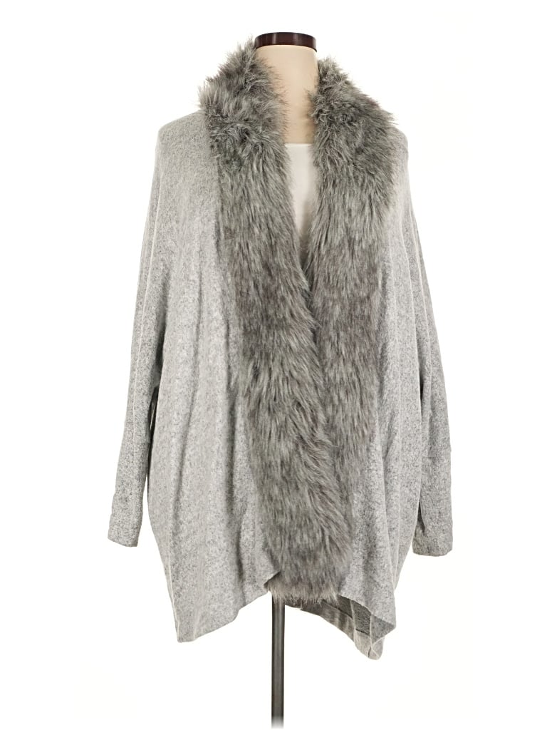 Pre-owned Jennifer Lopez Cardigan Sweater In Silver