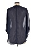 Glam 100% Polyester Blue 3/4 Sleeve Blouse Size L - photo 2