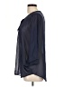 Glam 100% Polyester Blue 3/4 Sleeve Blouse Size L - photo 5