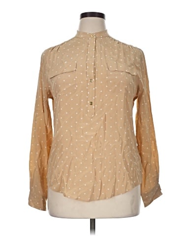 C. Wonder Long Sleeve Silk Top (view 1)