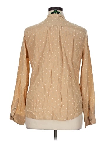 C. Wonder Long Sleeve Silk Top (view 2)