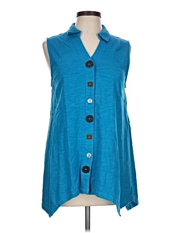 PASSPORTS Sleeveless Button-Down Shirt (view 1)