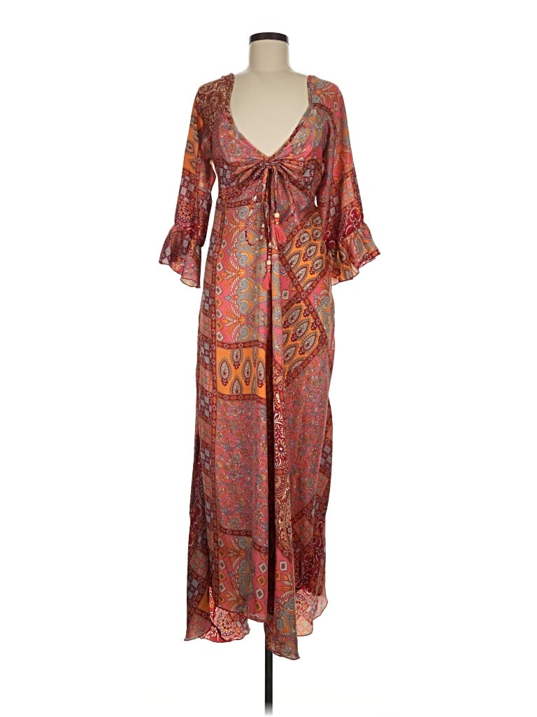 Pre-owned Cherish Casual Dress In Brown