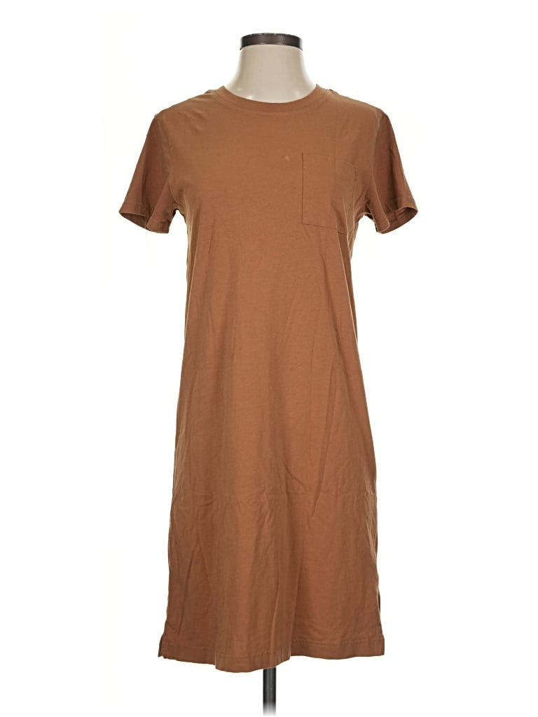 Pre-owned Pact Casual Dress In Brown