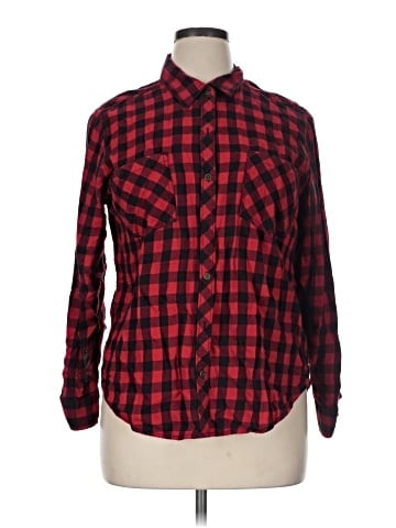 Faded Glory Long Sleeve Button-Down Shirt (view 1)