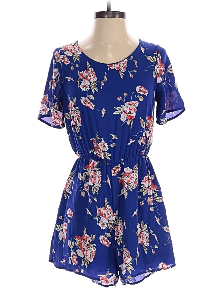 Pre-owned Sienna Sky Romper In Blue