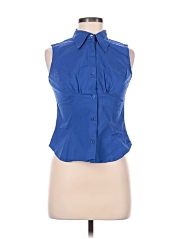 Necessary Objects Sleeveless Button-Down Shirt (view 1)