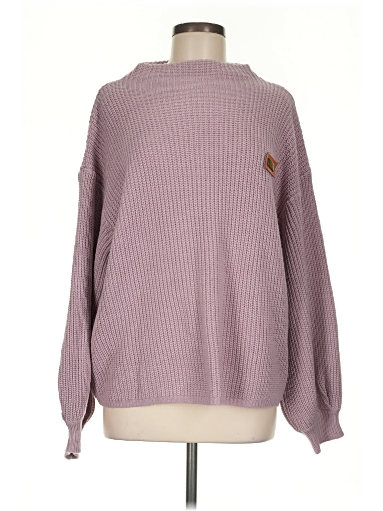 Pre-owned Zaful Turtleneck Sweater In Purple