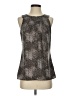 Banana Republic 100% Polyester Silver Tank Top Size 4 - photo 1