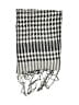 Unbranded Checkered-gingham Black Scarf One size - photo 2
