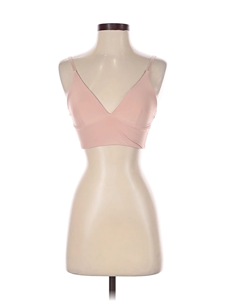 Pre-owned Pepper Tank Top Pink Strapless Neckline Tops