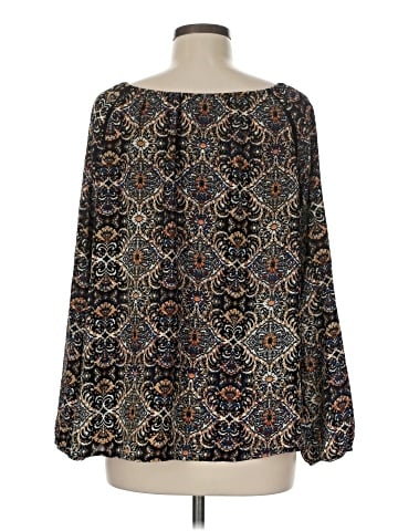 Sun & Shadow Long Sleeve Blouse (view 2)