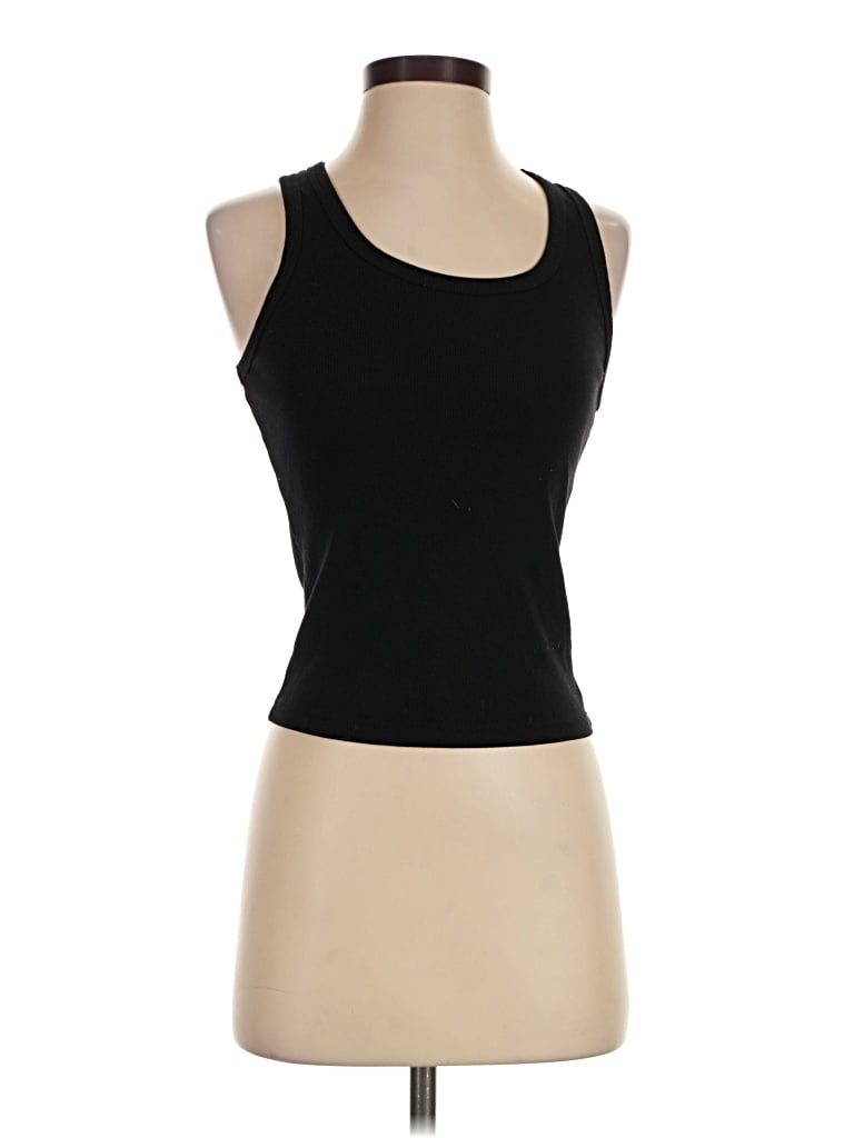 Pre-owned Stateside Tank Top Black Strapless Neckline Tops