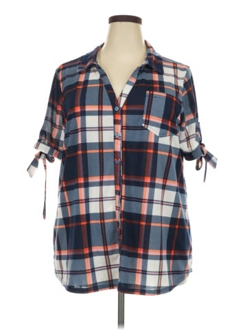 New York Laundry 3/4 Sleeve Blouse (view 1)