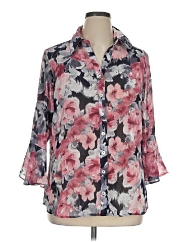 Sara Michelle 3/4 Sleeve Blouse (view 1)