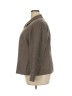 Leslie Fay Houndstooth Brown Blazer Size 20 - photo 5