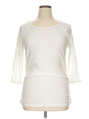 New York & Company 3/4 Sleeve T-Shirt (view 1)
