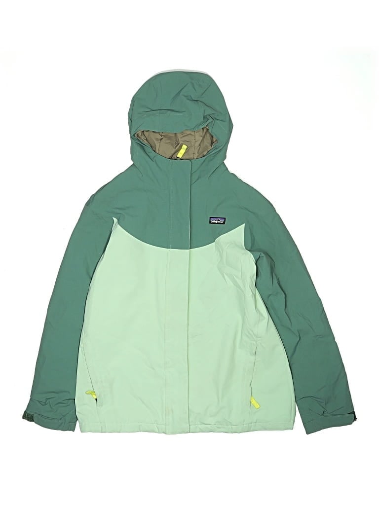 Pre-owned Patagonia Kids' Snow Jacket In Teal