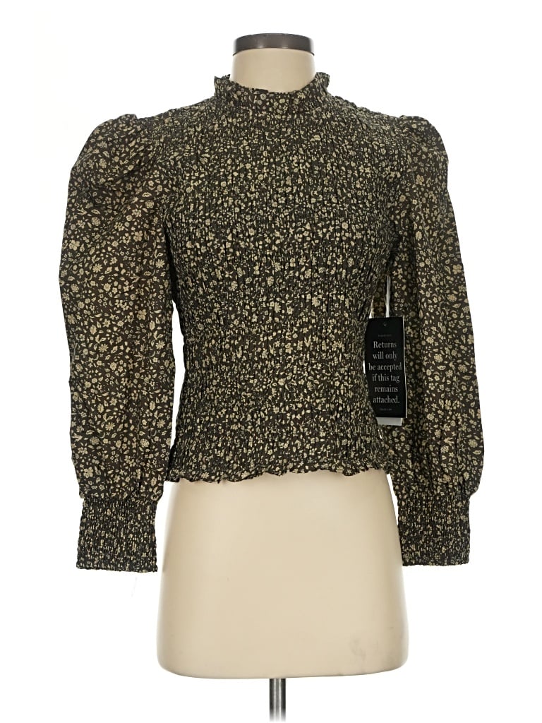 Hyacinth House Long Sleeve Blouse In Green
