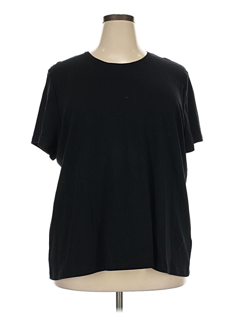 Pre-owned Croft & Barrow Short Sleeve T-shirt In Black