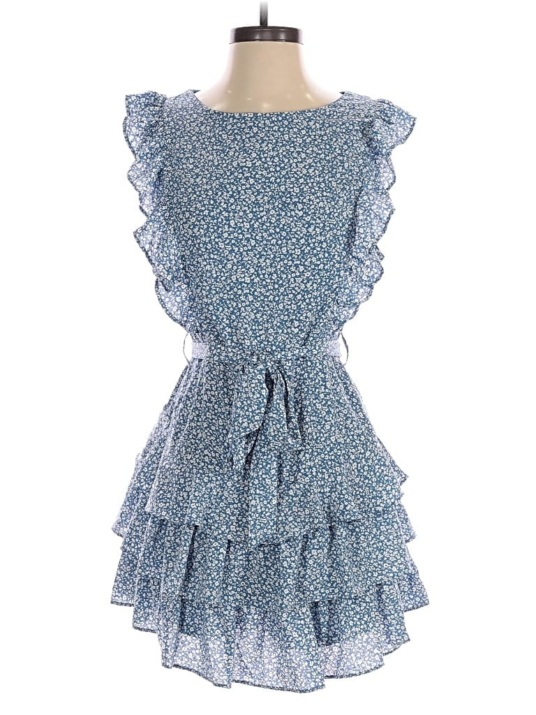 Pre-owned She + Sky Romper In Blue