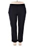 Lands' End Solid Black Active Pants Size 2X - photo 1