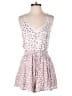 Main Strip 100% Rayon Hearts Pink Romper Size S - photo 1