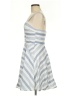 Blue Rain Stripes Silver Cocktail Dress Size M - photo 5