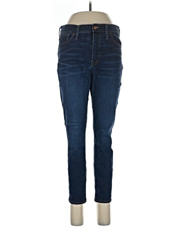 Madewell 9" Mid-Rise Skinny Jeans in Larkspur Wash: TENCEL&trade; Denim Edition (view 1)