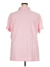 Basic Editions Pink Short Sleeve Polo Size 3X - photo 2